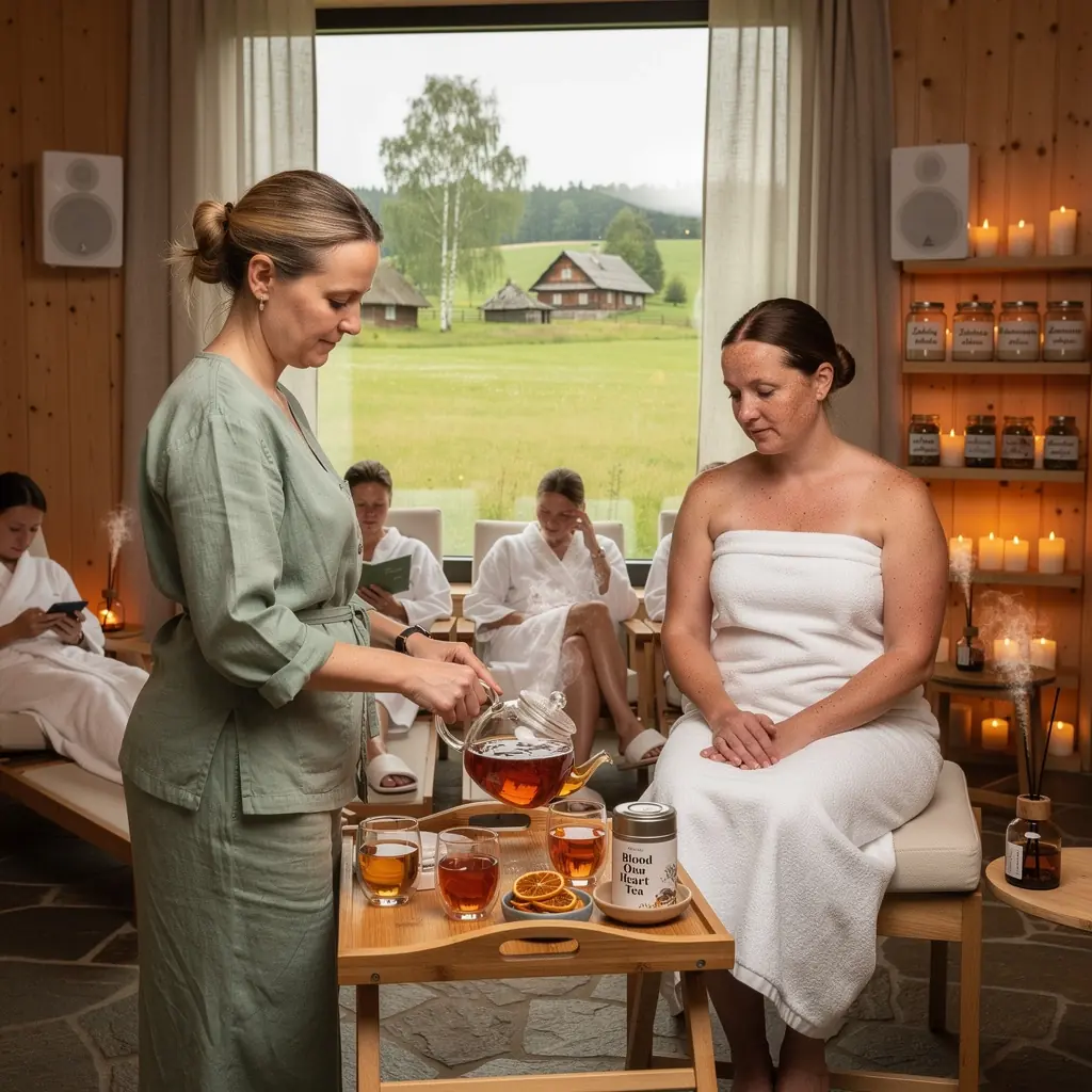 Širdies sveikatai naudingi ingredientai, įskaitant antocianinus.