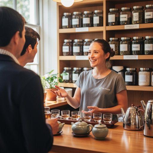 Gražiai pateikta arbata su šviežiais žalumynais ir vaisiais.